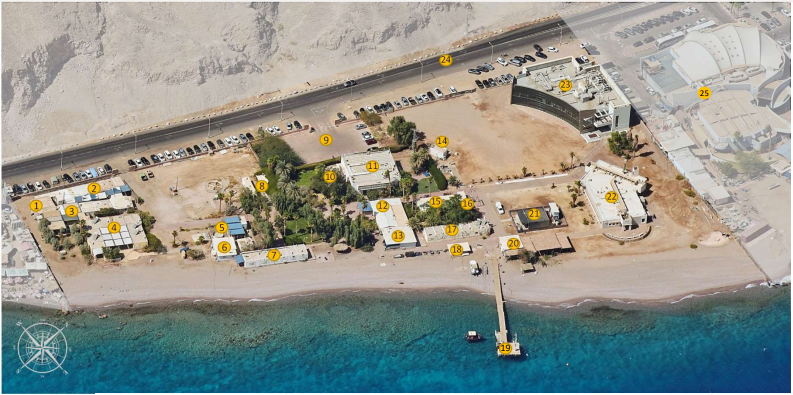 An aerial photograph of the institute